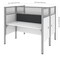Bestar Bestar Pro-Biz 63W Office Cubicles with Gray Tack Boards and High Privacy Panels in white 100870DG-17 - alternate 4